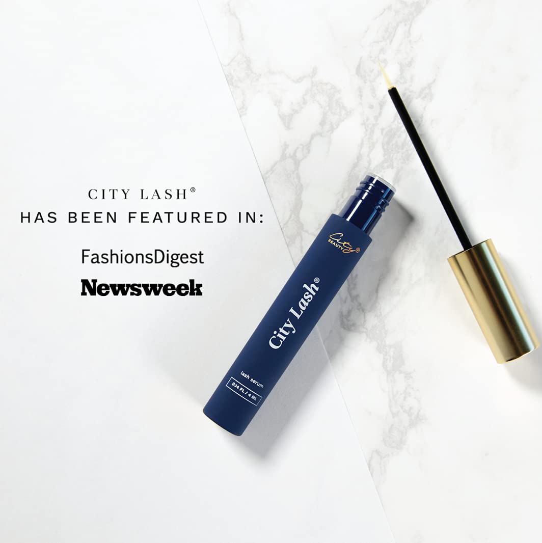 City Beauty City Lash® - Natural Eyelash Enhancing Serum - Nourish & Lengthen Lashes - No Harsh Chemicals - Get Stronger, Fuller, Thicker-Looking Eyelashes - Clean & Cruelty-Free