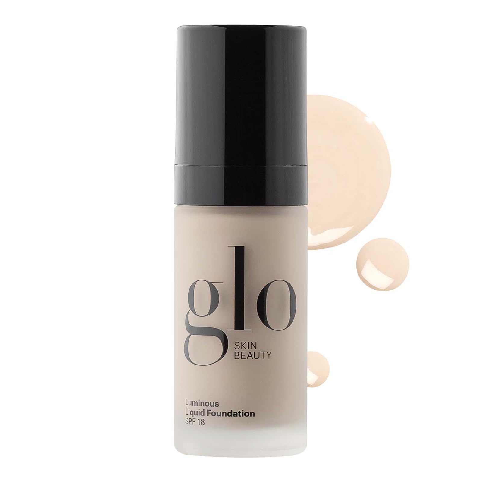 Glo Skin Beauty Luminous Liquid Mineral Foundation Makeup with SPF 18 (Brûlée) - Improves Uneven Skin Tone, Smooths & Corrects Imperfections, Sheer to Medium Coverage, Dewy Finish