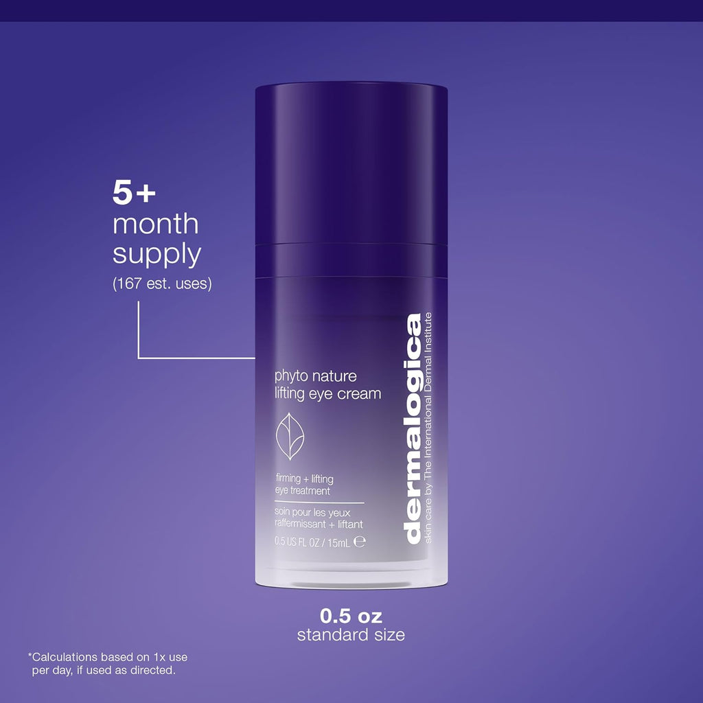 Dermalogica Phyto Nature Lifting Eye Cream, Skin Treatment Serum for Around Eyes - Reduces the Appearance of Fine Lines and Wrinkles