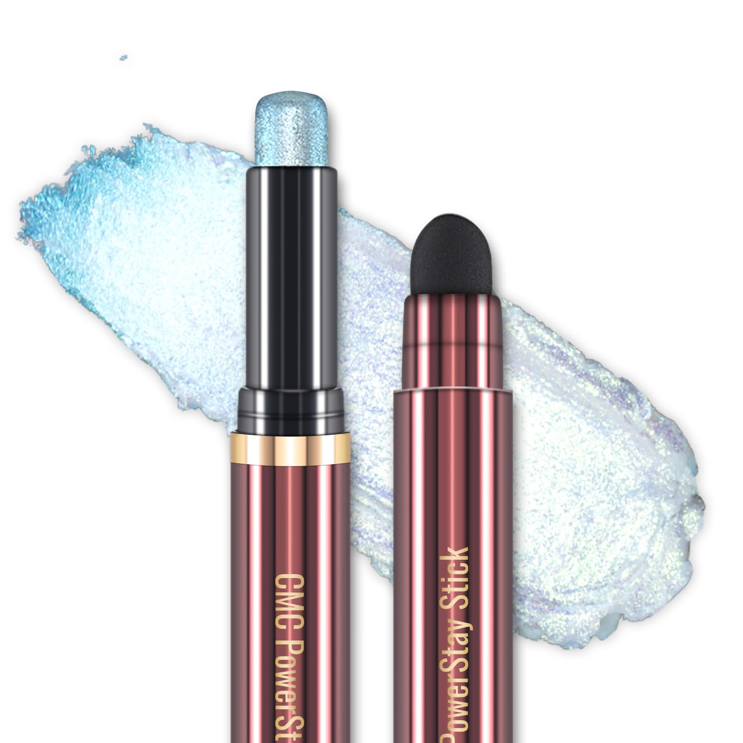 CHARMACY Multichrome 2 in 1 Cream Eyeshadow Stick, Waterproof Eye Brightener Highlighter Stick Makeup, High Pigmented, Smudge-Proof, Vegan & Cruelty-Free (#904)