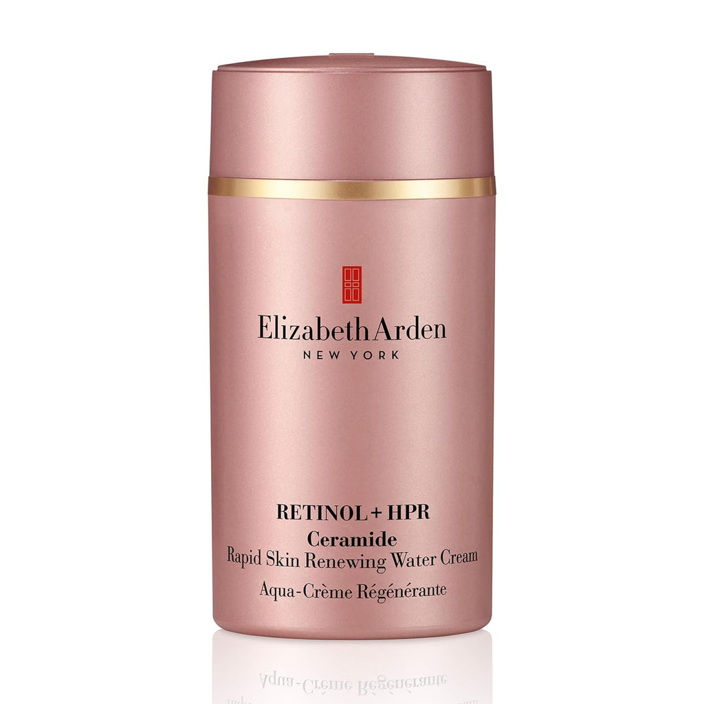 Elizabeth Arden Retinol + HPR Ceramide Rapid Skin Renewing Water Cream Face Moisturizer, Anti-Aging Wrinkle Treatment, Niacinamide, Hyaluronic Acid, Ceramides & Peptides, 1.7 fl oz
