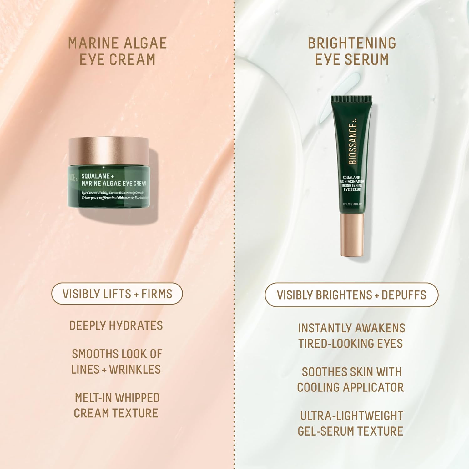 Biossance Squalane + 5% Niacinimide Brightening Eye Serum