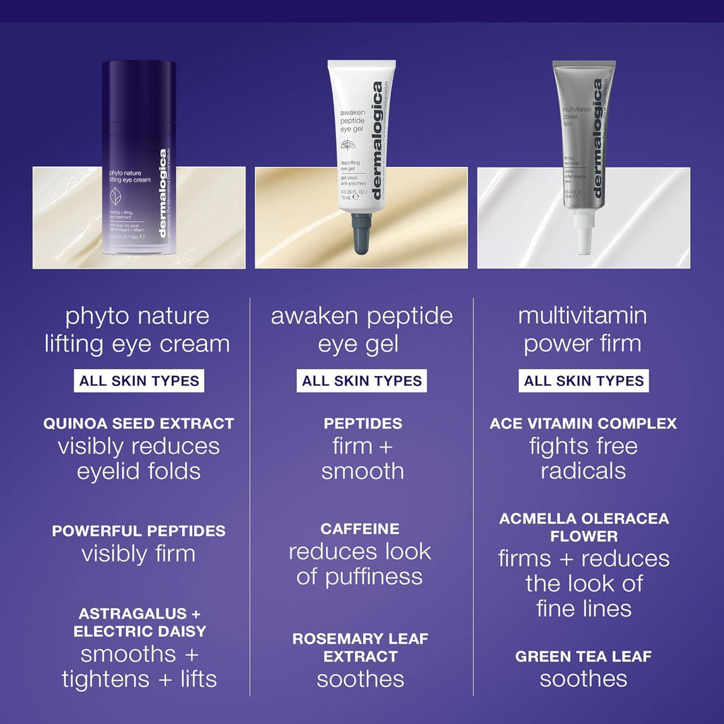 Dermalogica Phyto Nature Lifting Eye Cream, Skin Treatment Serum for Around Eyes - Reduces the Appearance of Fine Lines and Wrinkles