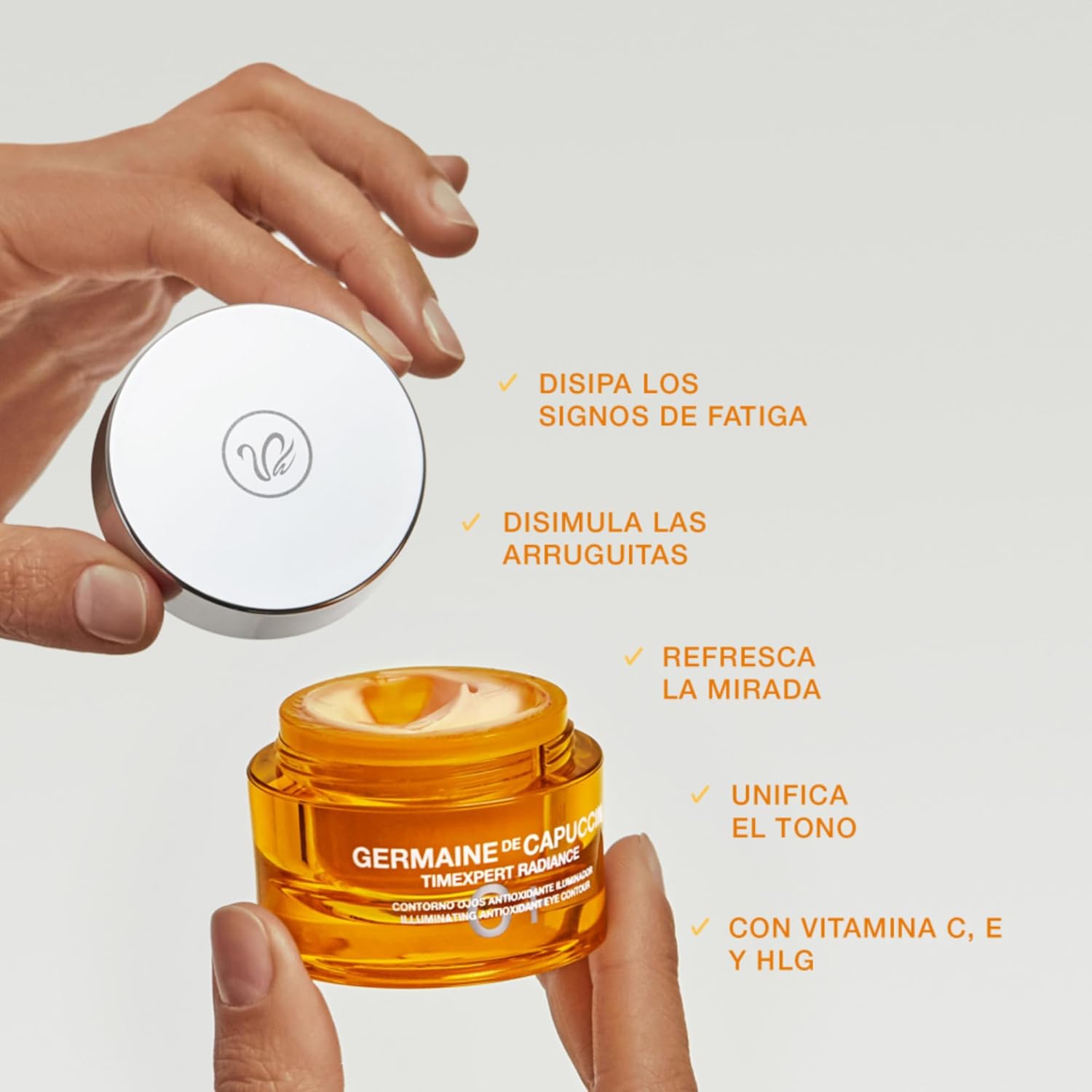 Germaine de Capuccini - Timexpert Radiance C+ | Illuminating Antioxidant Eye Contour Cream - Vitamin C and Vitamin E Eye Cream - Protects Against Free radicals damage - 0.5 Fl oz