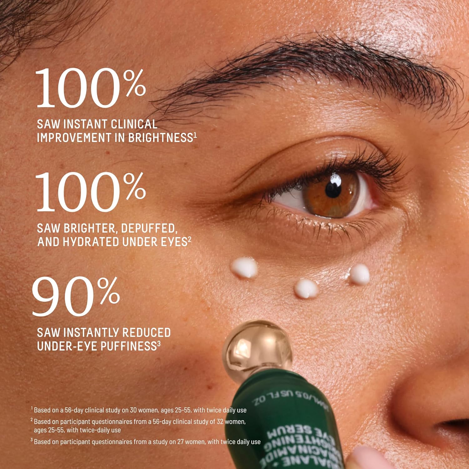 Biossance Squalane + 5% Niacinimide Brightening Eye Serum